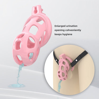 Pearl Pink Cobra Soft Silicone Chastity Cage 4
