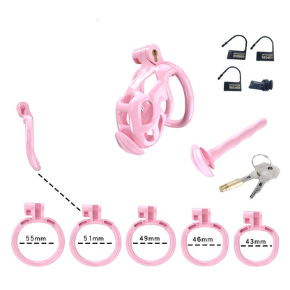 Pink Nano Cobra Cage With Urethral