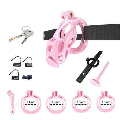 Pink Cobra Chastity Small Kit With Belt