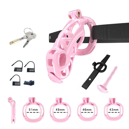 Pink Cobra Chastity Maxi Kit With Belt