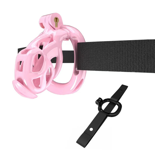 Pink Cobra Chastity Nano Kit With Belt