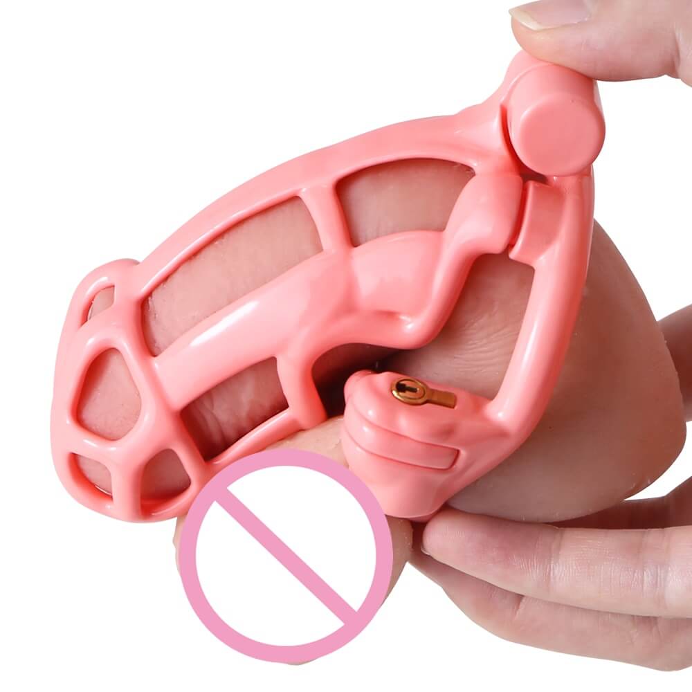 Pink Mamba Shackle Resin Male Chastity Device