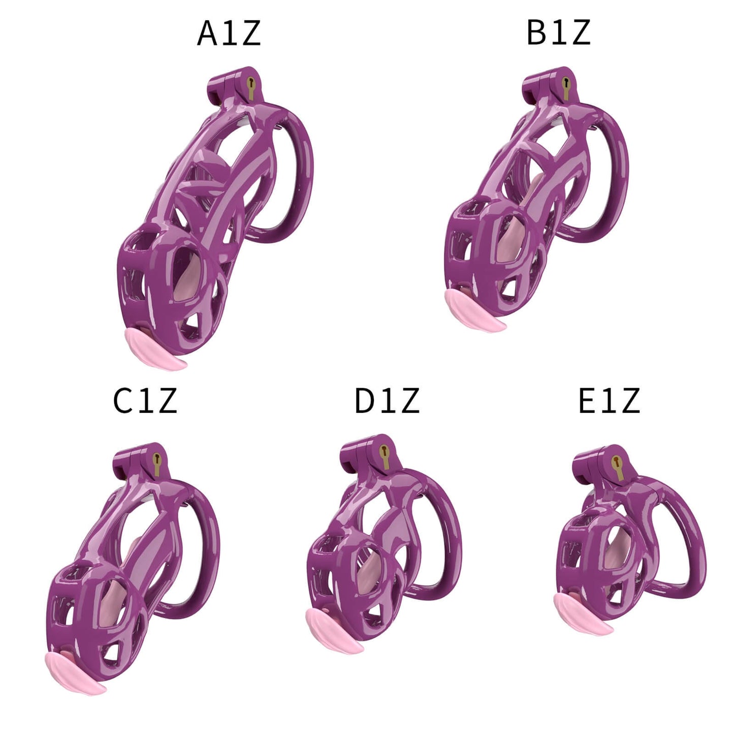 Purple Cobra Maxi Chastity Kit With Urethral