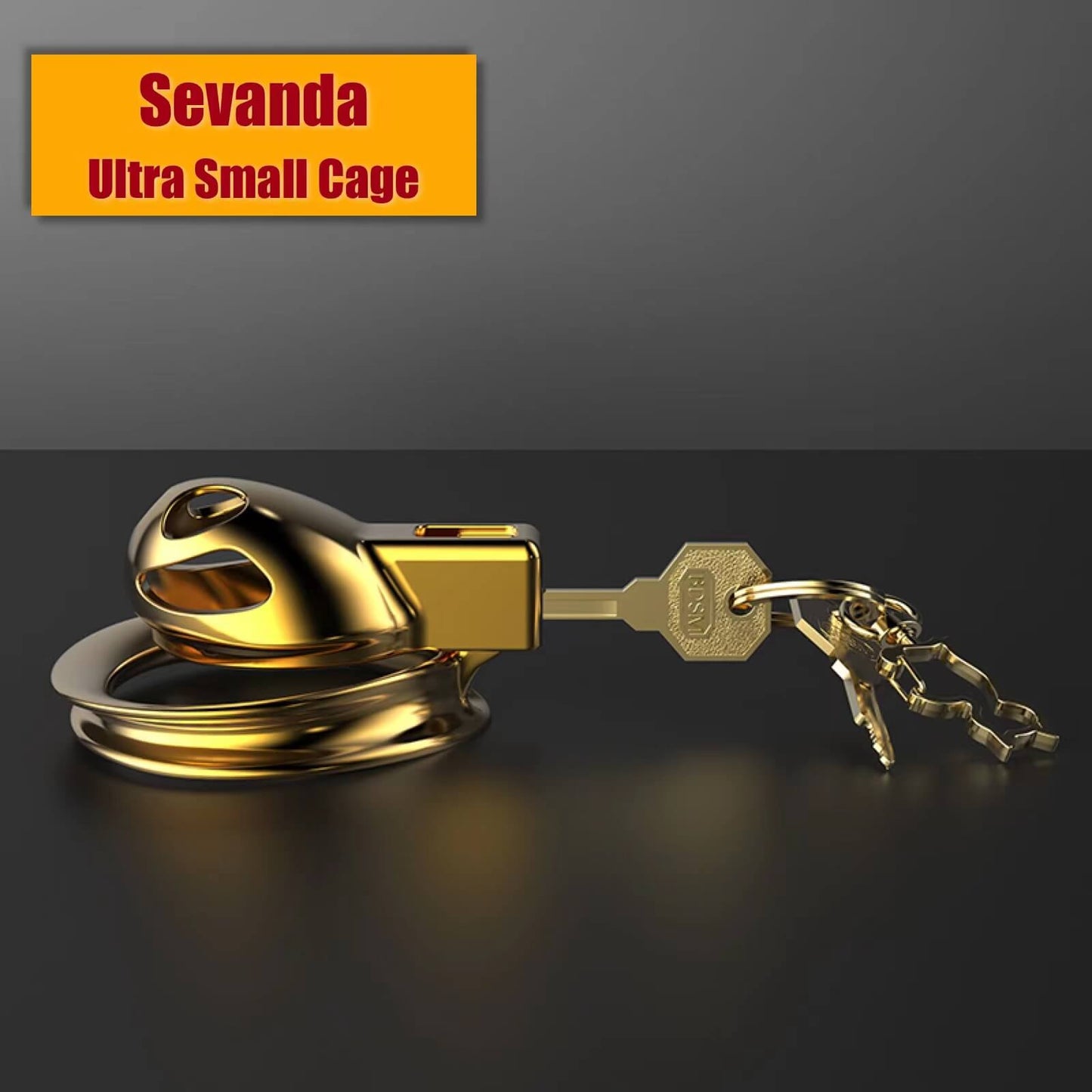 Cobra Sevanda Short Golden Chastity Cage