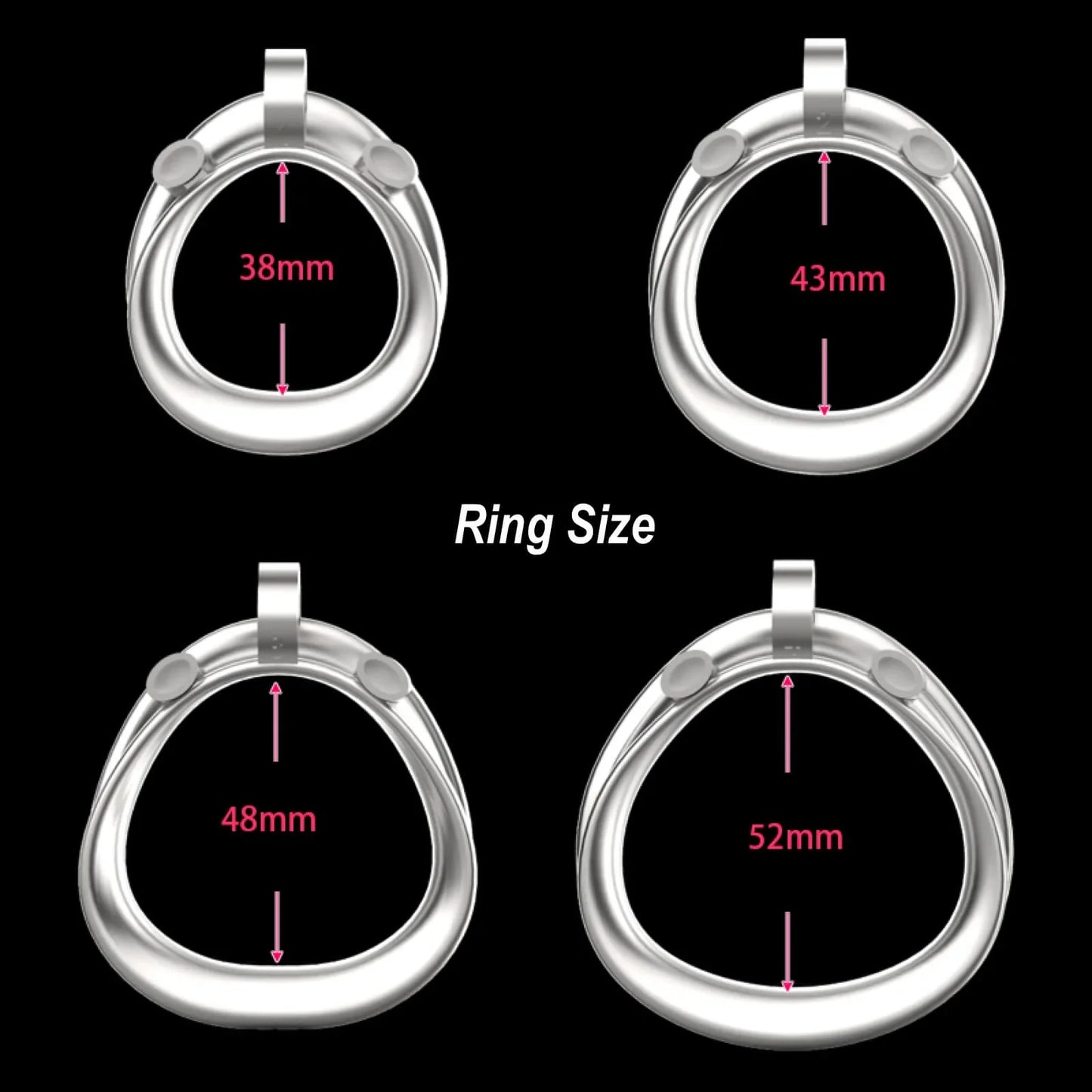 Standard Stainless Steel Python V7.0 V6.0 Chastity Ring