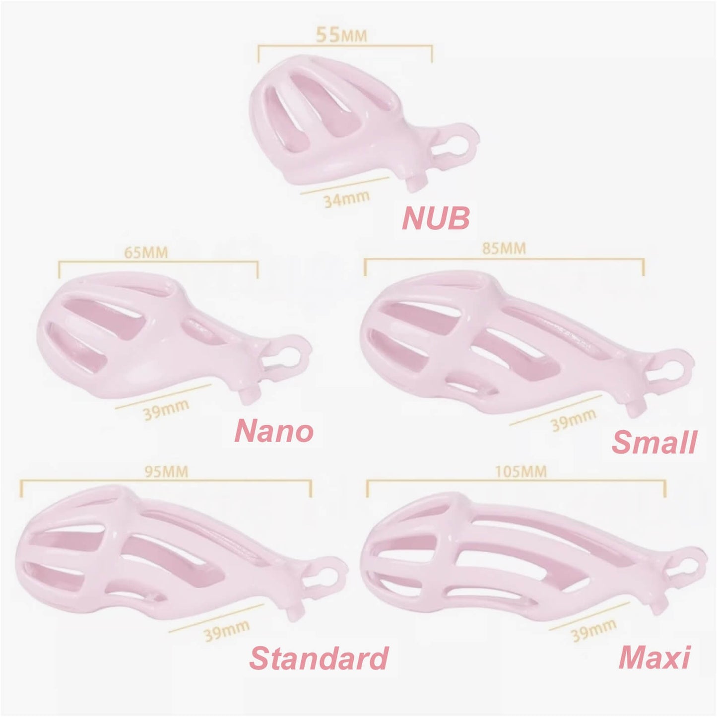 Standard Pink Stripe Cobra Chastity Kits
