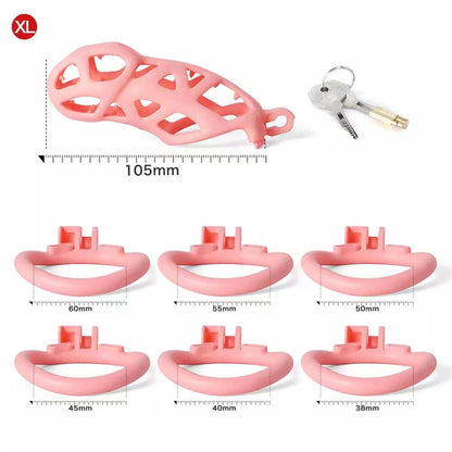 Spiked Cobra Chastity Kits (Pink)