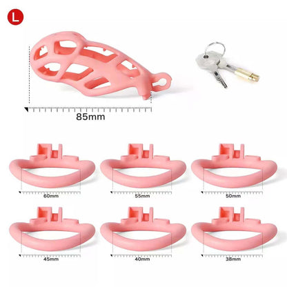 Spiked Cobra Chastity Kits (Pink)