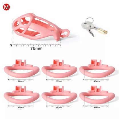 Spiked Cobra Chastity Kits (Pink)