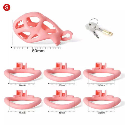 Spiked Cobra Chastity Kits (Pink)