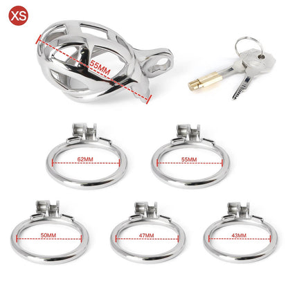 BDSM Stainless Steel Cobra Kit (Silver)