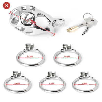 BDSM Stainless Steel Cobra Kit (Silver)