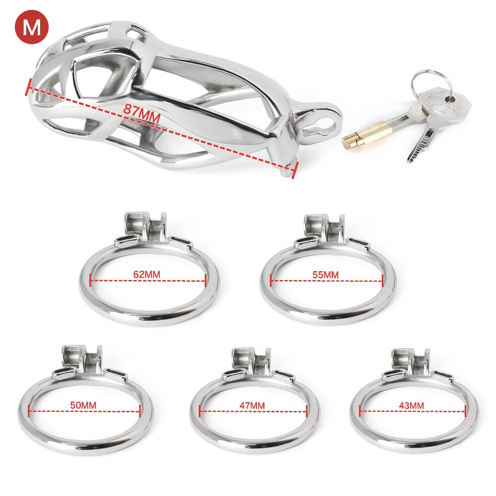 BDSM Stainless Steel Cobra Kit (Silver)