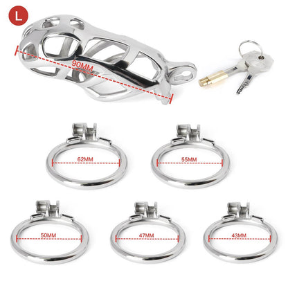 BDSM Stainless Steel Cobra Kit (Silver)